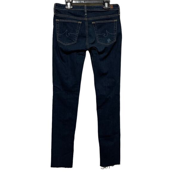 Adriano Goldschmied Distressed Dark Wash The Legging Ankle Jeans - Picture 5 of 10